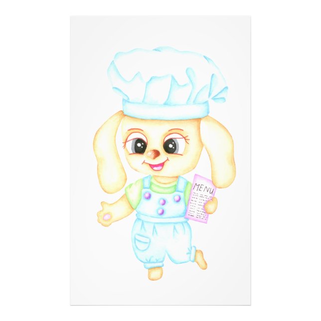 Niedlicher kleiner Bäcker Fotodruck (Vorne)