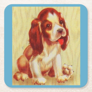 niedlicher kleiner Beagle Rechteckiger Pappuntersetzer