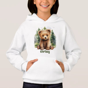 Niedlicher kleiner brauner Bär Hoodie