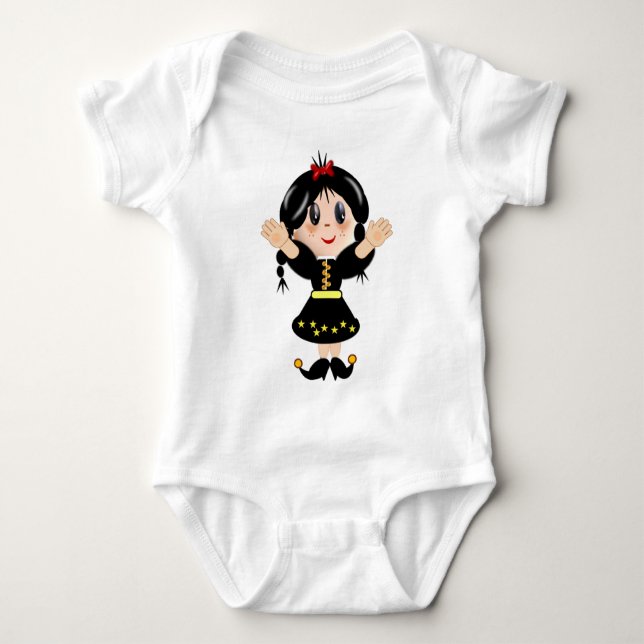 Niedlicher kleiner Cartoon Baby Strampler (Vorderseite)