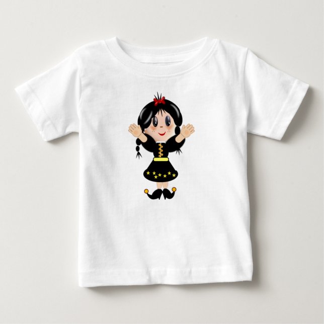 Niedlicher kleiner Cartoon Baby T-shirt (Vorderseite)