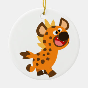 Niedlicher kleiner Cartoon Hyena Ornament
