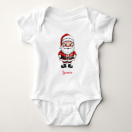 Niedlicher kleiner Cartoon Santa Baby Strampler