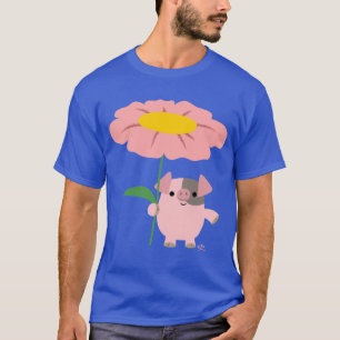 Niedlicher kleiner Cartoon Schweinefleisch mit Ges T-Shirt