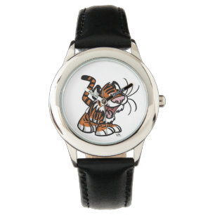 Niedlicher kleiner Cartoon Tiger Watch Armbanduhr