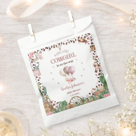 Niedlicher kleiner Cowgirl Western Watercolor Baby Geschenktütchen