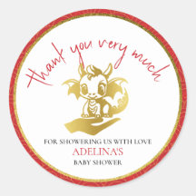 Niedlicher Kleiner Drache ist auf dem Weg Red Baby