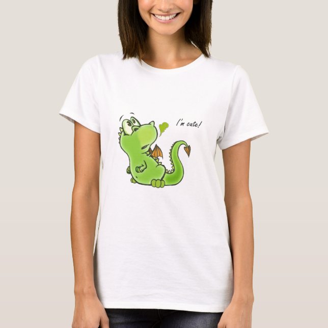 Niedlicher kleiner Drache!! T-Shirt (Vorderseite)