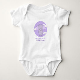 Niedlicher Kleiner Elefant Lavender Kinderzimmer K Baby Strampler