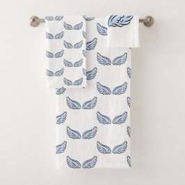 Niedlicher Kleiner Engel-Flügel Badhandtuch Set