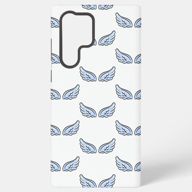 Niedlicher Kleiner Engel-Flügel Samsung Galaxy Hülle (Rückseite)