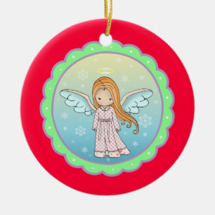 Niedlicher Kleiner Engel Keramikornament