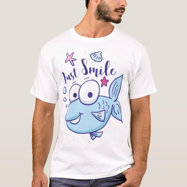 Niedlicher kleiner Fisch T-Shirt (Vorderseite)