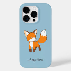 Niedlicher kleiner Fox auf blau Case-Mate iPhone 14 Pro Hülle