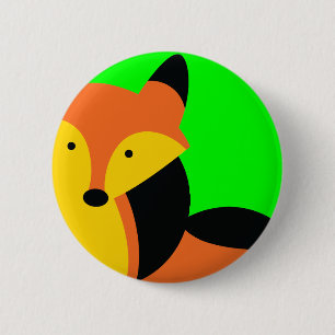 Niedlicher kleiner Fox Button