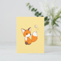 Niedlicher kleiner Fuchs sieht Schmetterling zu