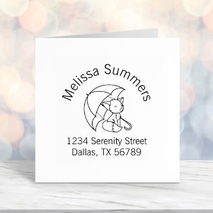 Niedlicher Kleiner Fuchs unter dem Deckblatt Permastempel