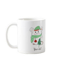 Niedlicher kleiner Hamster Frohe Weihnachten