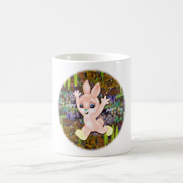 Niedlicher kleiner Hase Kaffeetasse (Mittel)