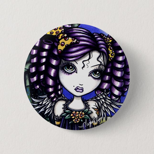 Niedlicher kleiner himmlischer Jenny-Knopf Button (Vorderseite)