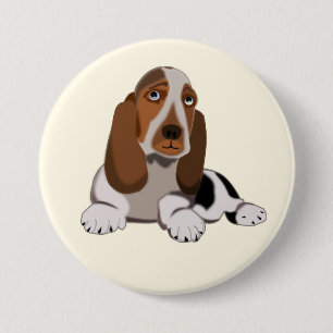 Niedlicher kleiner Hund Button
