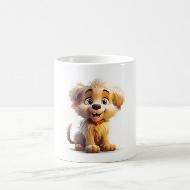 Niedlicher kleiner Hund - mein Königreich Kaffeetasse (Mittel)
