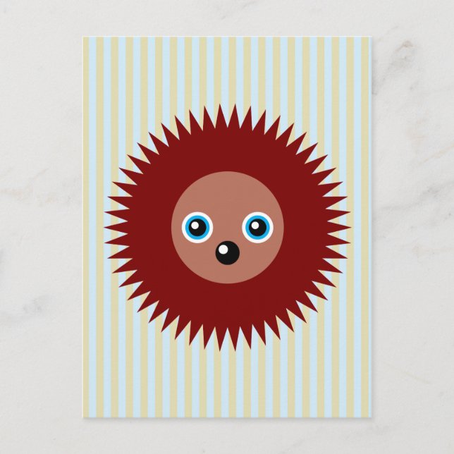 Niedlicher kleiner Igel Postkarte (Vorderseite)