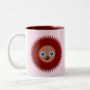 Niedlicher kleiner Igel Zweifarbige Tasse