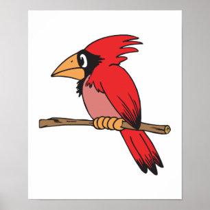 niedlicher kleiner Kardinal Poster