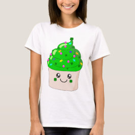 Niedlicher kleiner Kuchen grüner Klee-St. Patricks T-Shirt