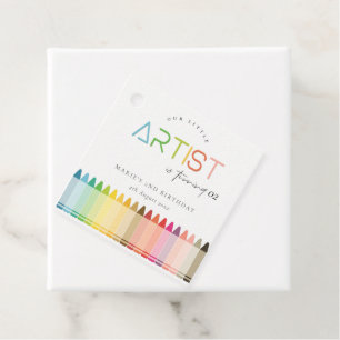 Niedlicher kleiner Künstler Crayon Regenbogen jede Geschenkanhänger