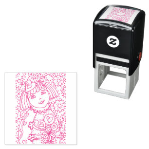 NIEDLICHER KLEINER LADYBUG MIT HERZBOUQUET, WUNSCH PERMASTEMPEL