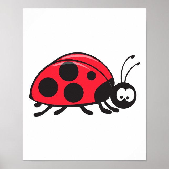 niedlicher kleiner Ladybug Poster (Vorne)