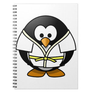 Niedlicher kleiner lebhafter Judo Penguin Notizblock