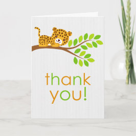 Niedlicher kleiner Leopard Dankeschön Karte