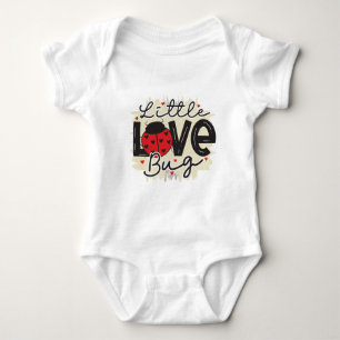 Niedlicher Kleiner Lovebug Valentine Liebe Baby Bo Baby Strampler