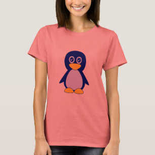 Niedlicher kleiner Marineblau Penguin T-Shirt