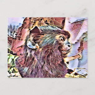 NIEDLICHER KLEINER MONKEY POSTKARTE