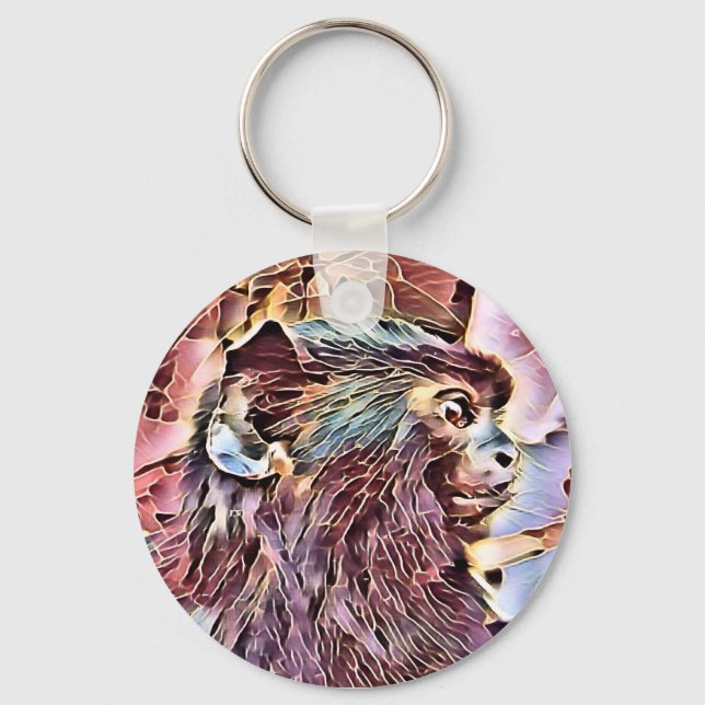 NIEDLICHER KLEINER MONKEY SCHLÜSSELANHÄNGER (Vorderseite)