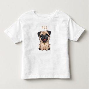 Niedlicher kleiner Mops Kleinkind T - Shirt