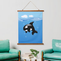 Niedlicher kleiner Orca-Wal im Ozean