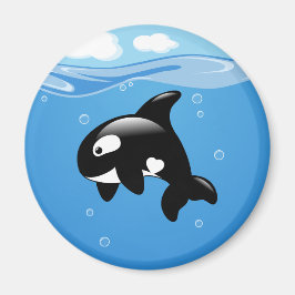 Niedlicher Kleiner Orca Whale Magnet