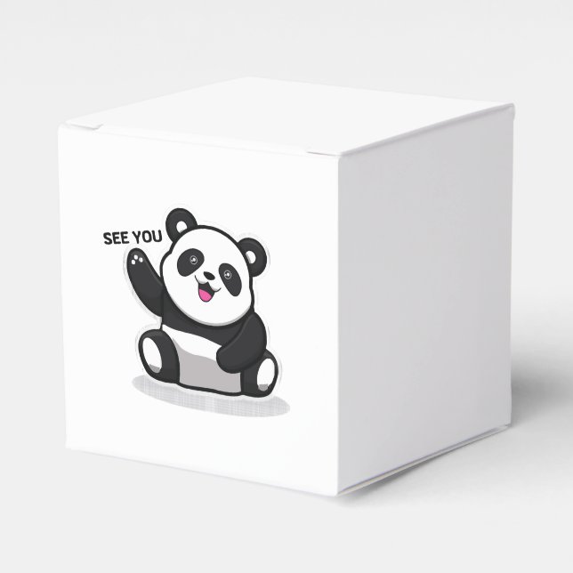 niedlicher kleiner Panda Geschenkschachtel (Vorderseite)