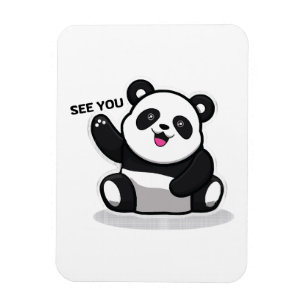 niedlicher kleiner Panda Magnet