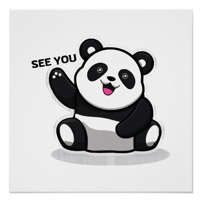 niedlicher kleiner Panda Poster (Vorderseite)