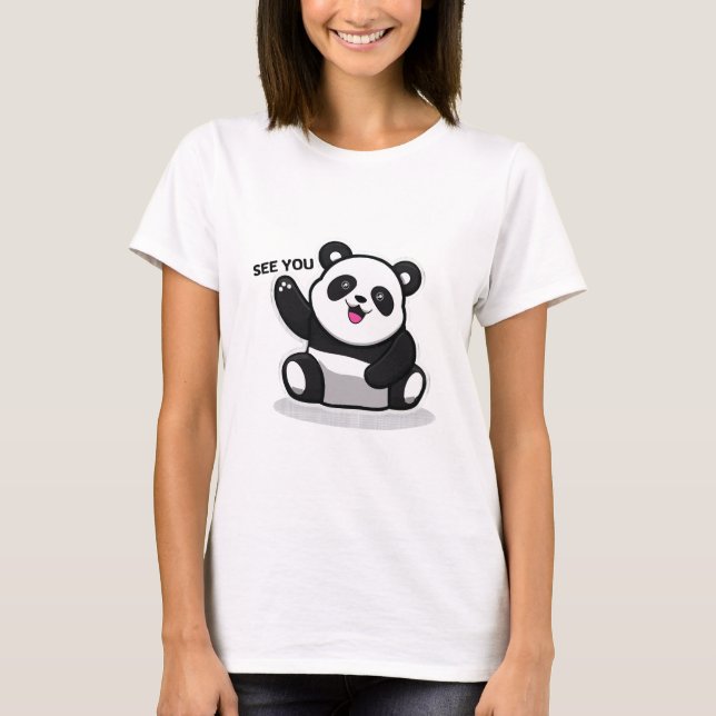 niedlicher kleiner Panda T-Shirt (Vorderseite)