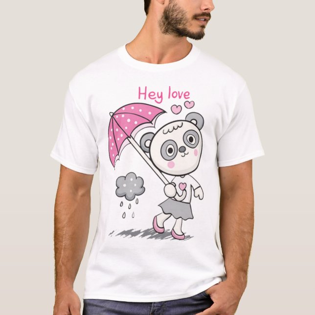 Niedlicher kleiner Panda T-Shirt (Vorderseite)