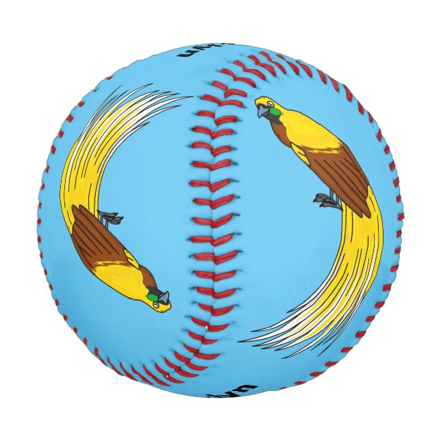 Niedlicher kleiner Paradiesvogel Baseball (Schrägansicht)