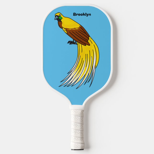 Niedlicher kleiner Paradiesvogel Pickleball Schläger (Vorderseite)