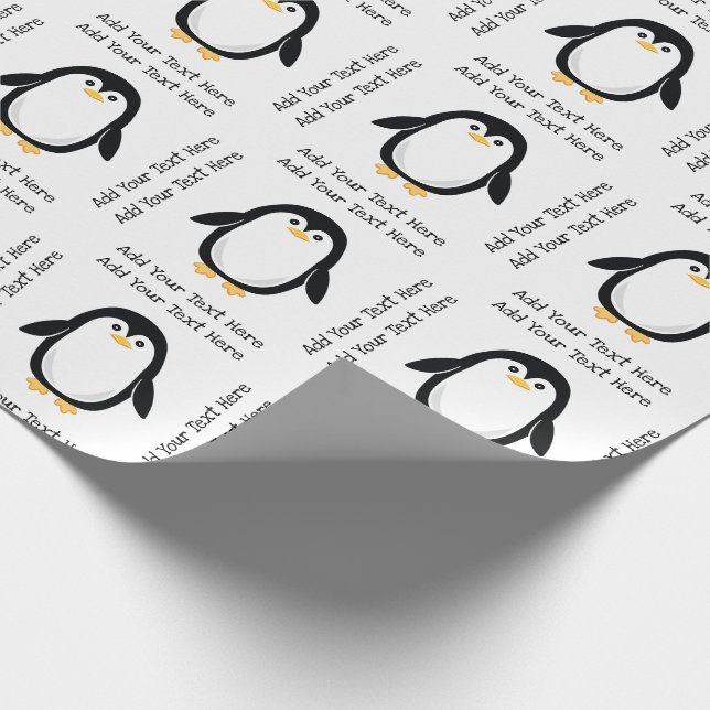 Niedlicher kleiner Penguin Geschenkpapier (Ecke)